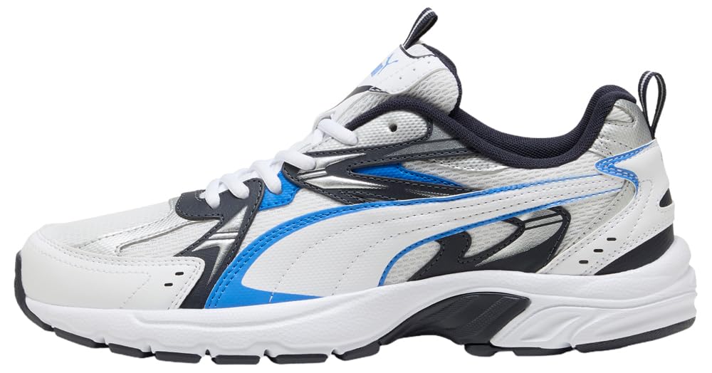 Puma Milenio Tech_Sneaker Unisex, Puma Bianco Blu Racing New Navy, 44 EU