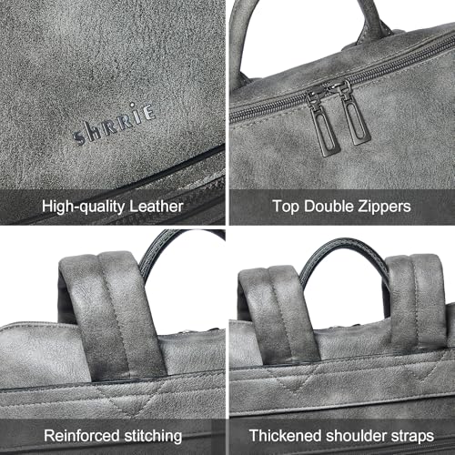 Mochila para laptop mujer de cuero sintético 15.6 pulg miniatura 6