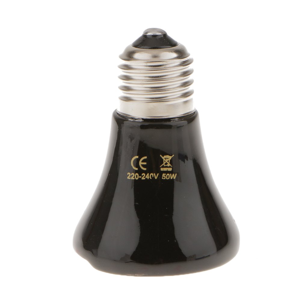 CALANDIS™ Ceramic Heat Emitter Bulb Lamp 50W Black | Reptile Supplies-picture-12