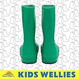 NorthSole Kids Plain PVC Wellies Boys & Girls Wellington Boots - Green - UK 13 - Image 6