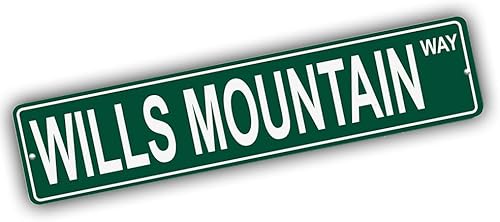 Vista 174 de Ohio Mountains Pick Your Mountain Compatible/repuesto para Ballards Hill United States Mountain Aluminio Metal Tin Street Sign Style decoración