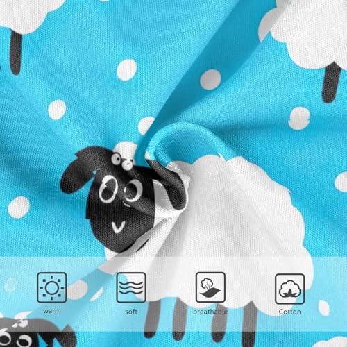 Cute White Sheep Blue Cute Panties Girl Toddler Girls Underwear Cotton Flower Kids Undies Briefs 2t3