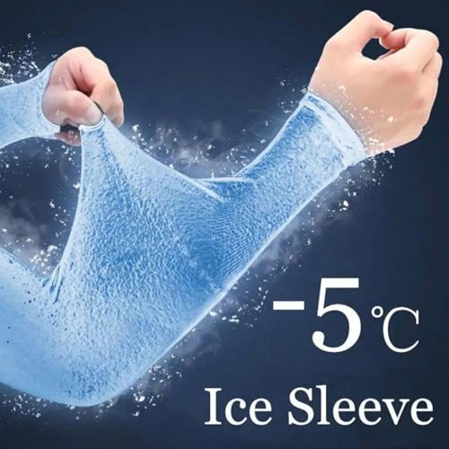 Image of Luminex Commerce Cooling Arm Sleeves for Men & Women, UV Sun Protection Hand Sleeves, Cricket, Motorcycle, Golf