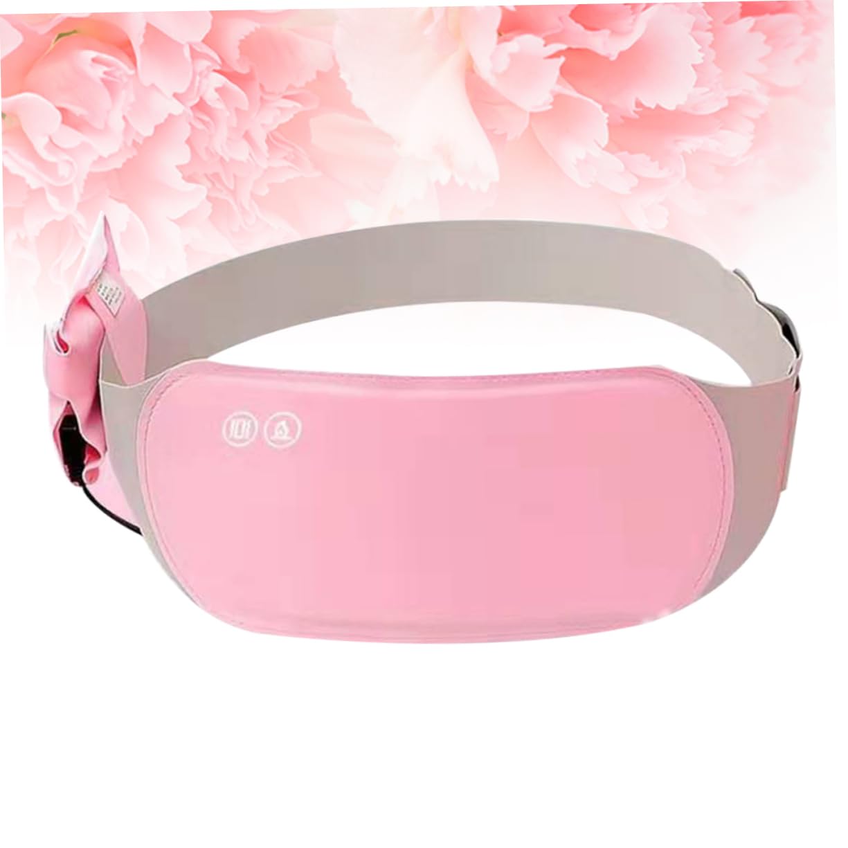Cintura Riscaldante da Massaggio Rosa in Tessuto Elastico con Box