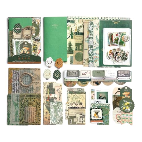 Image of WEMOL DIY 86 Pcs Vintage Aesthetic Scrapbooking Supplies Stickers