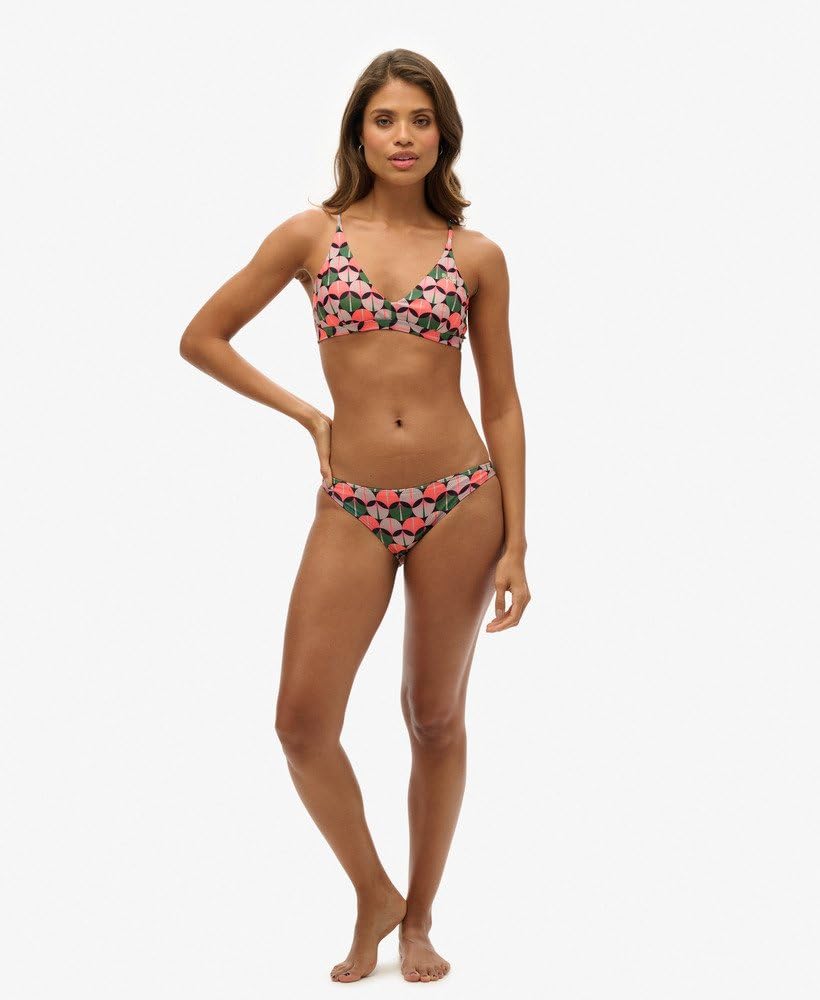 Superdry Damskie klasyczne majtki bikini z nadrukiem