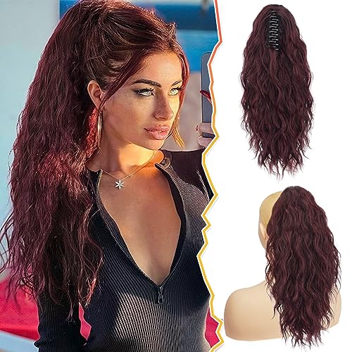 BARSDAR Red Ponytail Extension