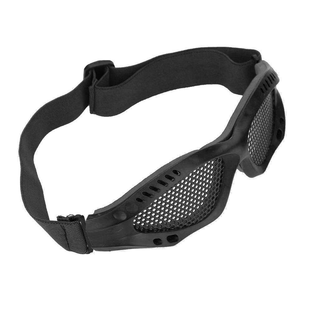 Lunettes de Protection en Maille, Lunettes de Jeu CS de Protection des Yeux Airsoft en Maille métallique avec Sangle réglable