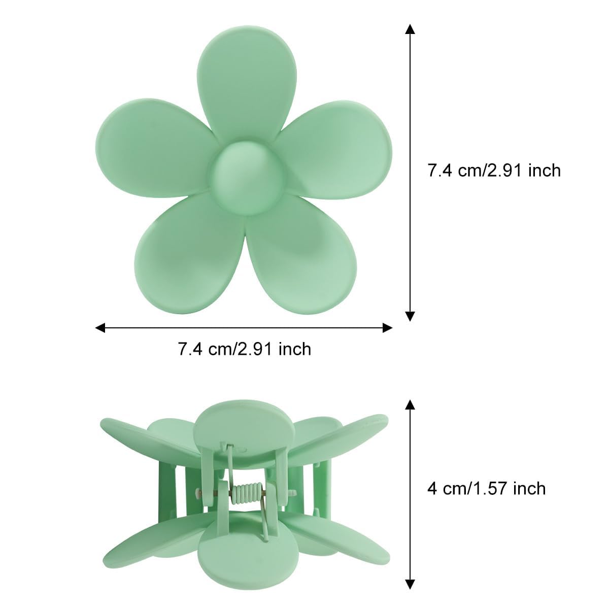 Mecool 6 Pcs Flower Hair Claw Clips for Women Ponytail Holder Headwear Hair styling Accessories for Straight Curly, Wavy Hair - Image 4