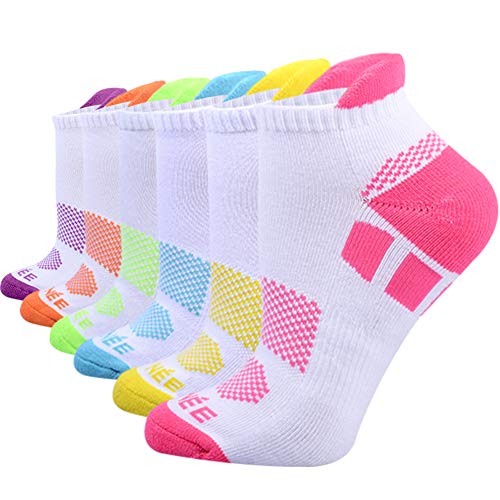 JOYNÉE Women's Ankle Athletic Running Socks Performance Cushioned Low Cut Sports Socks