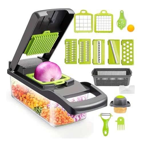 Cortador manual 16 en 1 para vegetales con contenedor miniatura 2