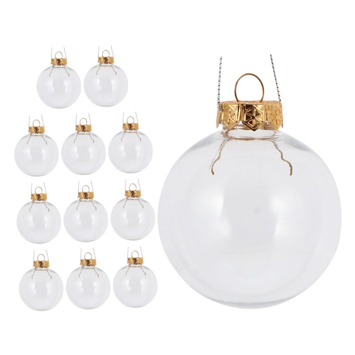 VALICLUD 12 Piezas Adornos de Bolas Navideñas Bolas Colgantes para Árbol de Navidad Decoración Colgante de Navidad Decorativas