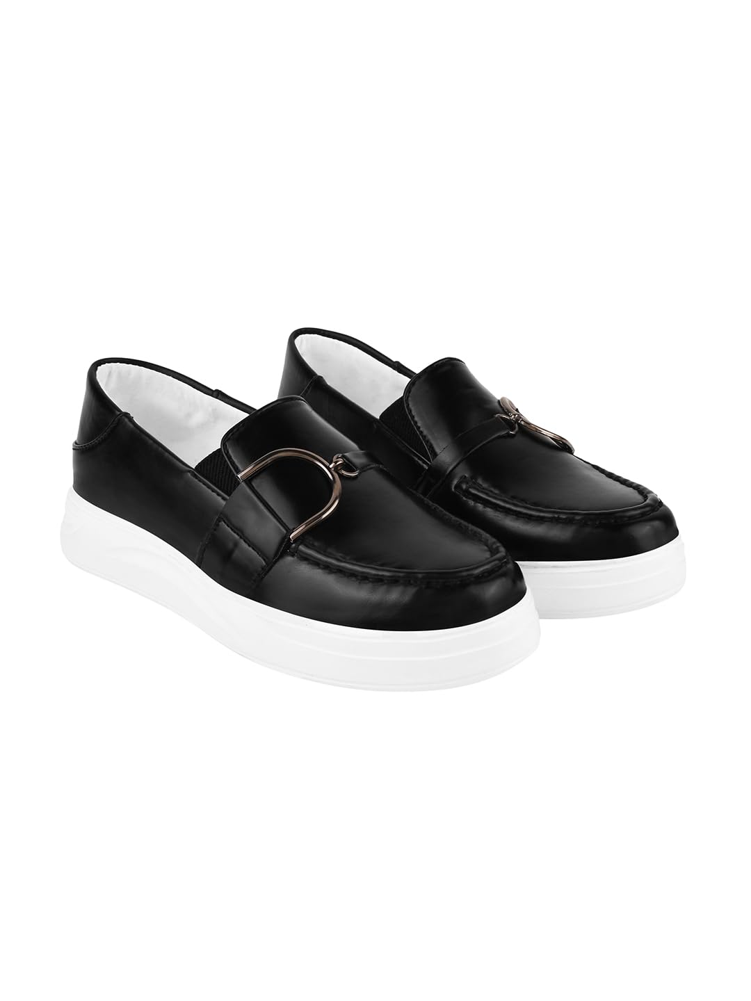Shoetopia Smart Casual Chain Detailed Black Loafers for Girls (B0CBMTJWRR) Amazon Price History, Amazon Price Tracker