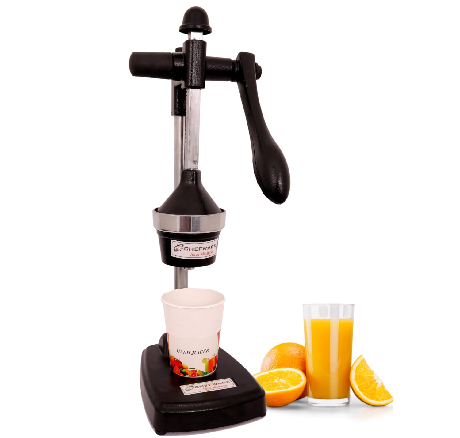 CHEFWARE Aluminum Instant Hand Press Citrus Fruits and Vegetable Juicer, Big, Black,100% Made In India (Juice Pro Black) (B0CQT4CBVL) Amazon Price History, Amazon Price Tracker
