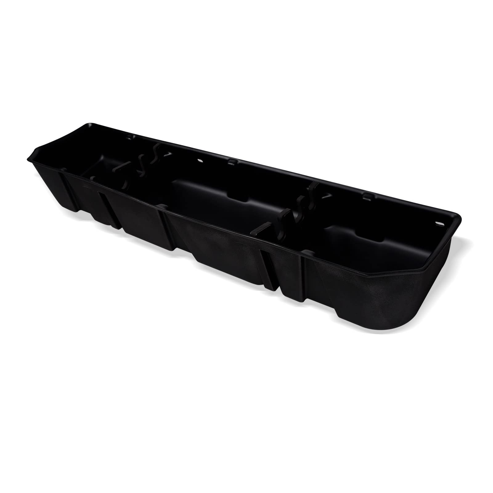 Stehlen 733469494522 Compatible with 2015-2022 Ford F150 / 2017-2022 F250 F350 F450 F550 Superduty SuperCrew (Crew) Cab Gearbox Underseat Storage Cargo Organizer Box - Textured Black