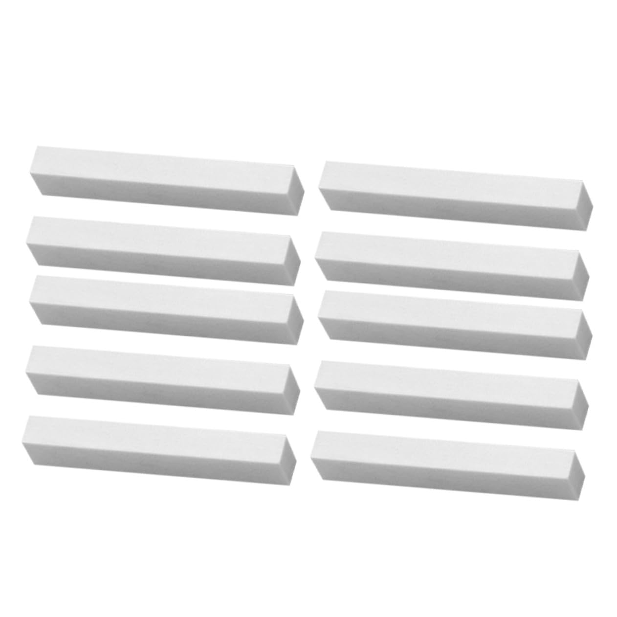 Gitarrensattel aus Knochen 10 Stück Weiß 60x10x7mm Gitarrensteg aus Knochen für Akustikgitarre und E-bass Sorgt für Stabile Saitenauflage und Verbesserten Klang
