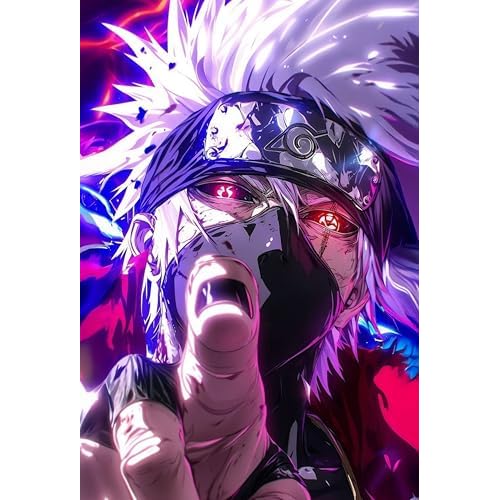 Frikiverso Placa Decorativa Kakashi Hatake Naruto Metálica Póster HD