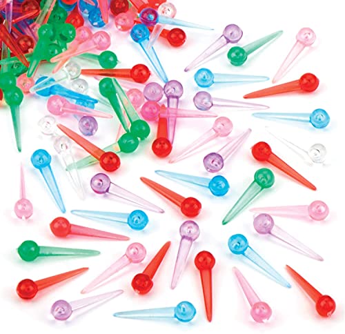 Alfileres de plástico con Lentejuelas, 500 Unidades, Multicolor