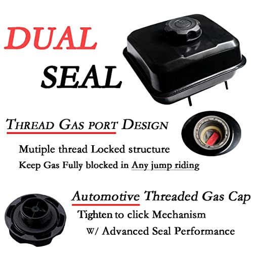 Image of New Designed Screw On Fuel Tank For Predator 212 224cc Engine, Coleman 196cc Mini bike KT196 Go kart, BT200X CT200U CT200UEX, Baja Warrior MB200, Honda GX160 GX200 Clone Engine