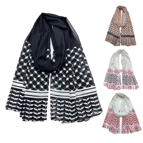 Geometric Printing Hijab Scarf For Female Malay Headscarf Kaftan Long Hijabs Scarf Headwrap Malay Scarf Head Covering4