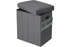 Tall Ottoman with Ample Storage