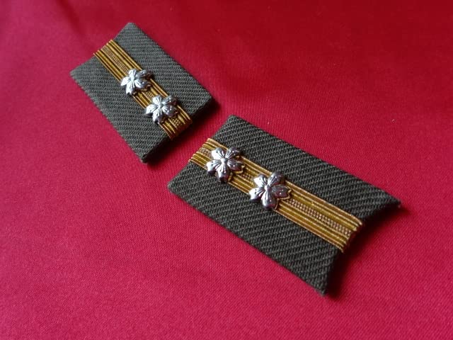 Amazon | 大日本帝国海軍陸戦隊「中尉」襟章 現代日本製海軍第三種軍装