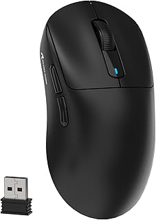 VGN GAMEPOWER X3 Wireless Gaming Mouse,49g Ultralight Ergonomic Computer Mouse, Tri-Mode 2.4G/USB-C/BT5.2,PAW3395 Sensor 26000 DPI, Programmable Button 200Hrs Battery, Kailh GM8.0 Switch for PC/Mac