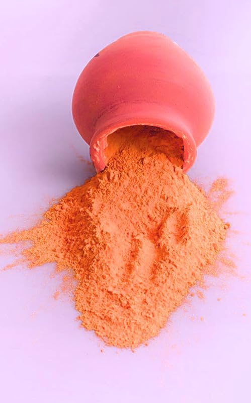 Image of Herbal and Organic Holi Colors | Eco Friendly | Orange Color 100gm | Natural and Skin-Friendly Gulal | Handmade and Non-Toxic | Holi Ke Rang | Holi Celebration | Stain Free
