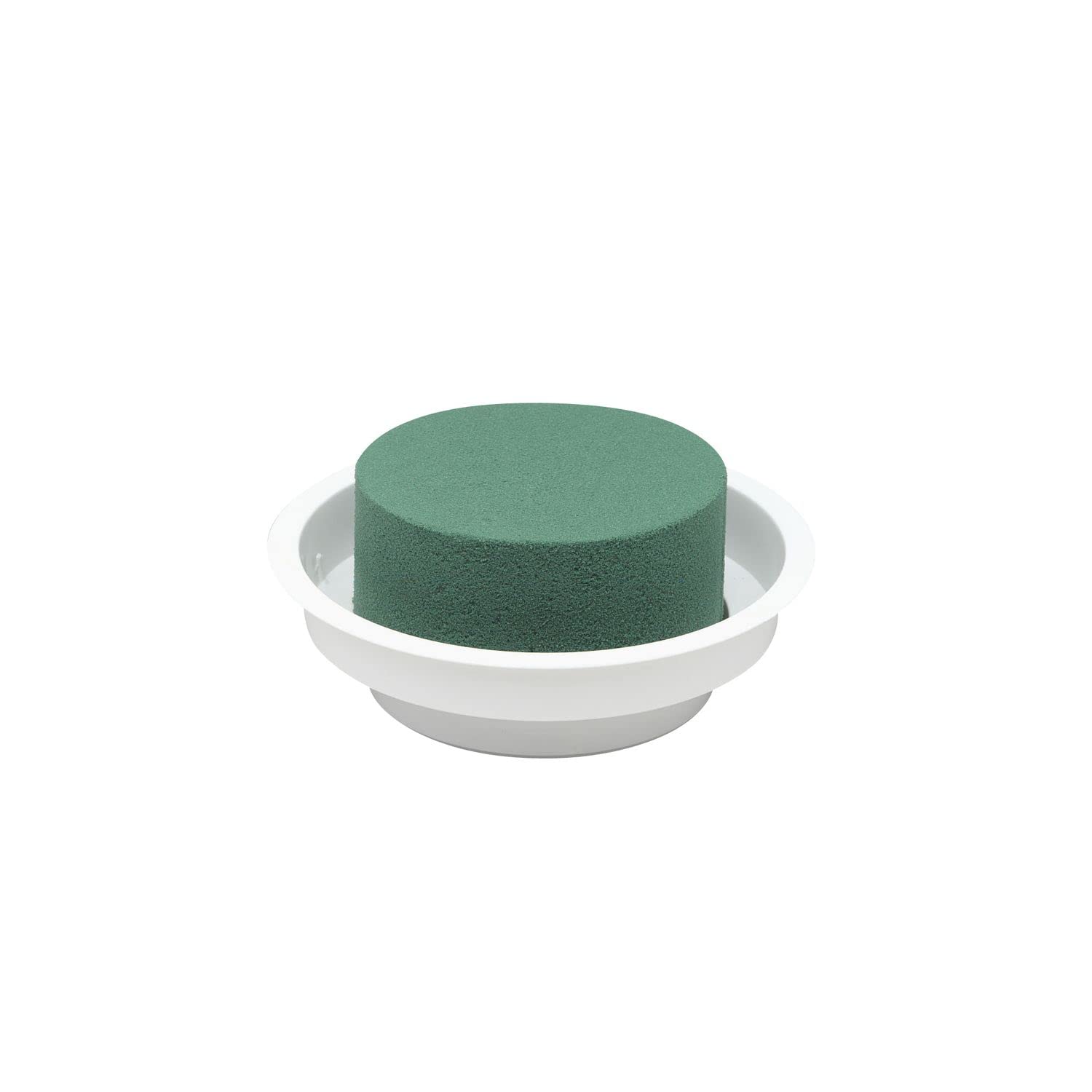 Flowerbox Oasis Steckschaum Junior Complete Ø12cm Steckmasse Steckschwamm - 12 Stück - weiß