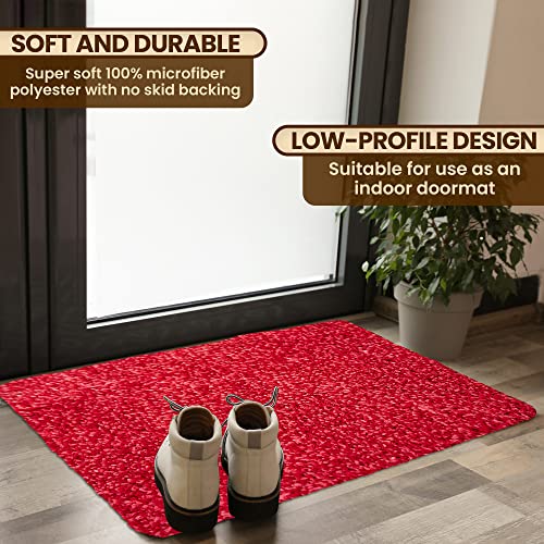 Image of Microfiber Door Mat 20 inchx30 inch - Non-Slip Washable Entryway Rug