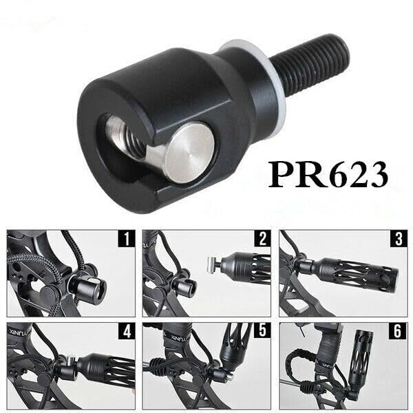 Dead Center Archery Products Dead Level Hunter XS Lite Carbon Stabilizer Kit (10 & 8, Black)