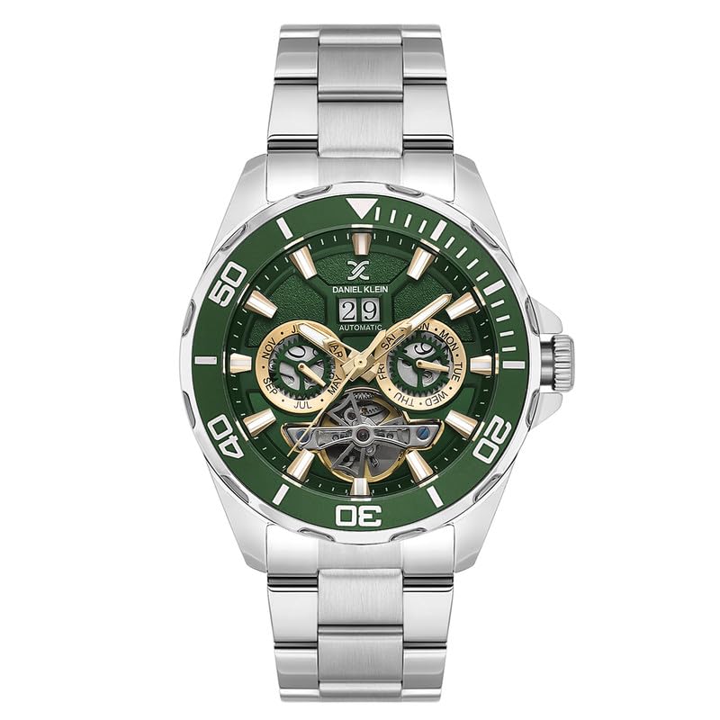 Daniel Klein Green Dial Skeleton Men Watch - DK.1.13754-4 (B0D98F6HN4) Amazon Price History, Amazon Price Tracker