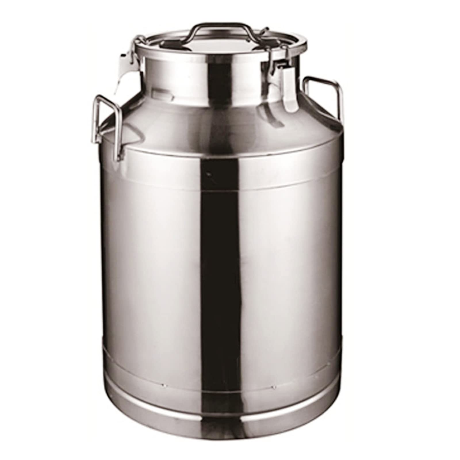 WOTZOV Airtight Storage Milk Cans, 304 Stainless Steel Milk Transport Bucket Water Jug Wine Pail Oil Barrel Tea Canister Silicone Seal Lid Liquid Solid Storage,75L,60L，15L