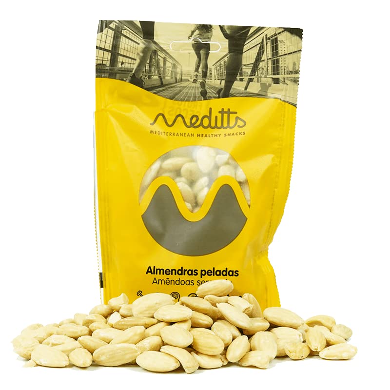 Almendras Peladas 1kg Meditts Enteras Crudas Sin Cáscara Sin Sal Sin Gluten