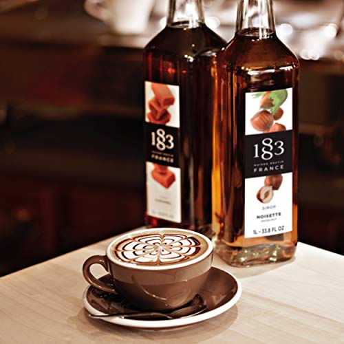 Image of 1883 Blackberry Syrup for Drinks, Made in France, 1 Liter Glass Bottle