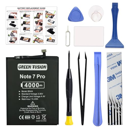GREEN FUSION for Redmi Note 7 & Note 7 Pro Replacement, with...