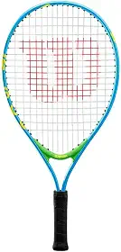Wilson US Open Jr Tennis Racket, for Kids, Aluminium, Blue/Green, 21