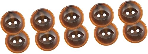 EXCEART 30 piezas de botones de cuerno, suministros de costura, botones de botón de cintura fina, repuesto para ropa, botones de espalda plana,