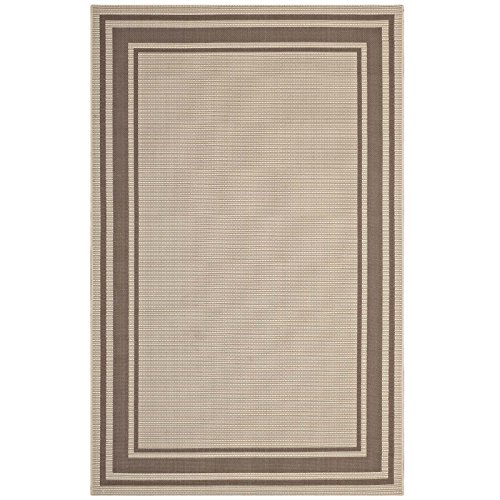 Tapete Modway Rim Solid Border 1x10 pies Beige miniatura 2