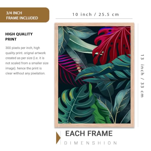 Image of kotart Painting for Wall Decoration - Modern Art Wall Decor Framed Painting for Living Room Bedroom - Framed Wall Posters /Paintings with Frame Set of 3 (Art 7, 10x13 inch)