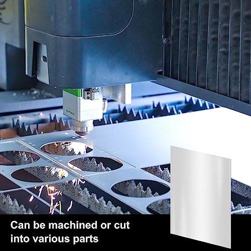 Image of 8 x 12 x 1 /8 Inch 304 Stainless Steel Sheet - 1 /8 inch (10 Gauge) Thickness Stainless Steel Shim Plate Metal Sheet for Kitchen DIY Craft Making (305 x 202 x 3 mm)