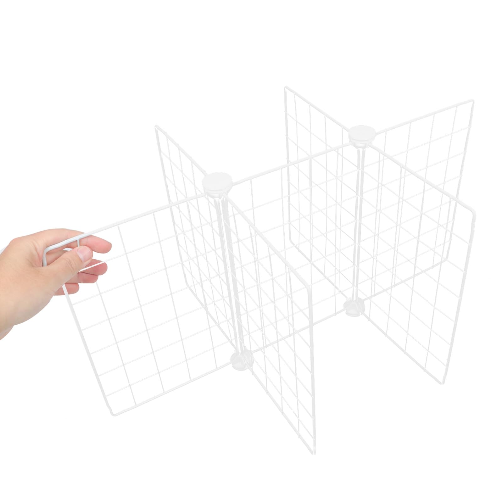 Separador Metálico para Congelador de 6 Rejillas Estante Divisor de Hierro Resistente 61X41X32 CM para Organización de Alimentos en Refrigerador y Despensa Doméstica