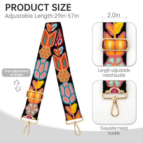 Image of Purse Straps Replacement Crossbody Wide Bag Strap for Purses Adjustable Shoulder Straps for Women Bags