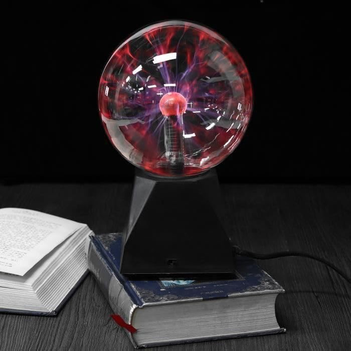 Boule à plasma 20 cm tactile globe verre avec prise UE - 3