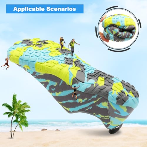 Image of L-RUN Hiking Shoes Women Waterproof Mens Water Shoes for Swim Diving Surf Barefoot Grey M US (Women 10, Men 8.5)=EU41