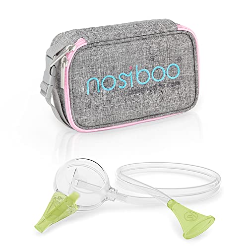Nosiboo Eco Baby Nasal Aspirator + Nosiboo Travel Toiletry Bag