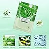 Aloe Facial Skincare Sheet Hydrating Moisturizing Revitalizing Facial Skincare Sheet for Dry, Oily, Sensitive and Tired Skin 25ml/0.8oz, Pack of 10