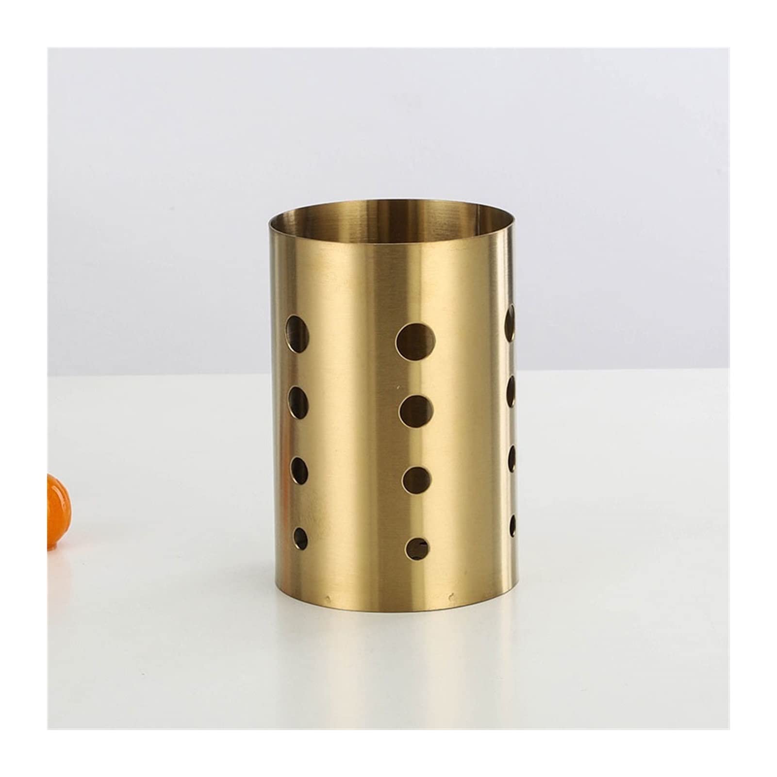 TOMYEUS Soporte para Cubiertos Cesta de Palillos de Acero Inoxidable Soporte de Cubiertos Colgante Oro Vajilla Escurridor Almacenamiento Rack Accesorios de Cocina Organizador Escurridor de Cubiertos