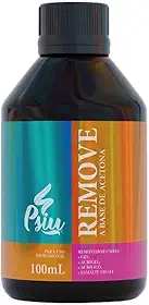 Removedor de alongamento em gel com acetona Psiu 100ml