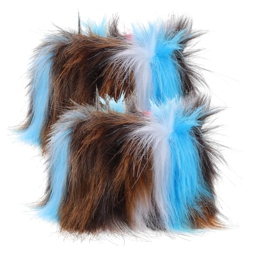 WOFASHPURET Fashion Arm Warmers Women Furry Wrist Cuffs Plush Fuzzy Cuffs Warm Fashionable for Winter